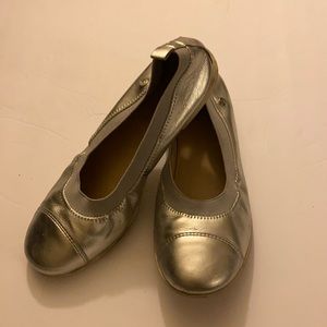 Used, Natirino, Silver Girl Shoes, Leather, Sz. 34